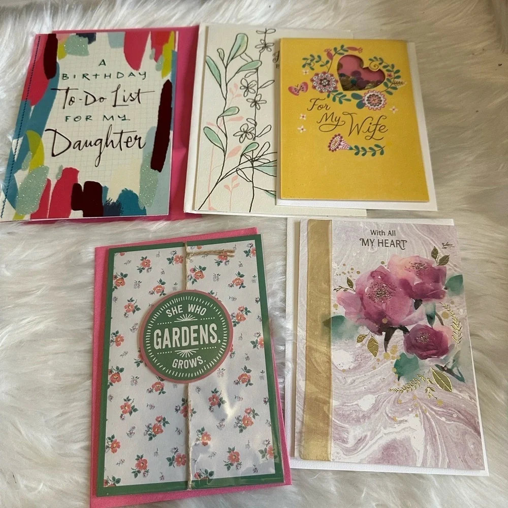 🩵5/$8 Floral Greeting Card Set